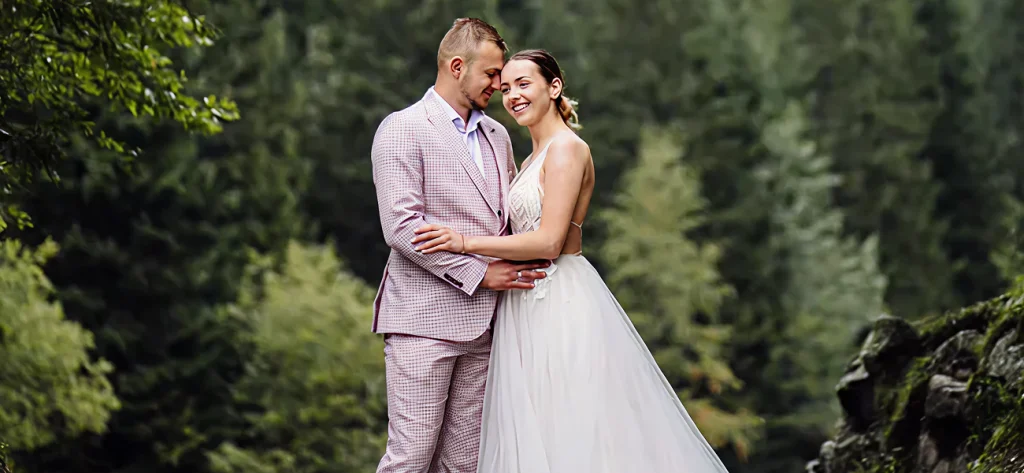 newly-married couple