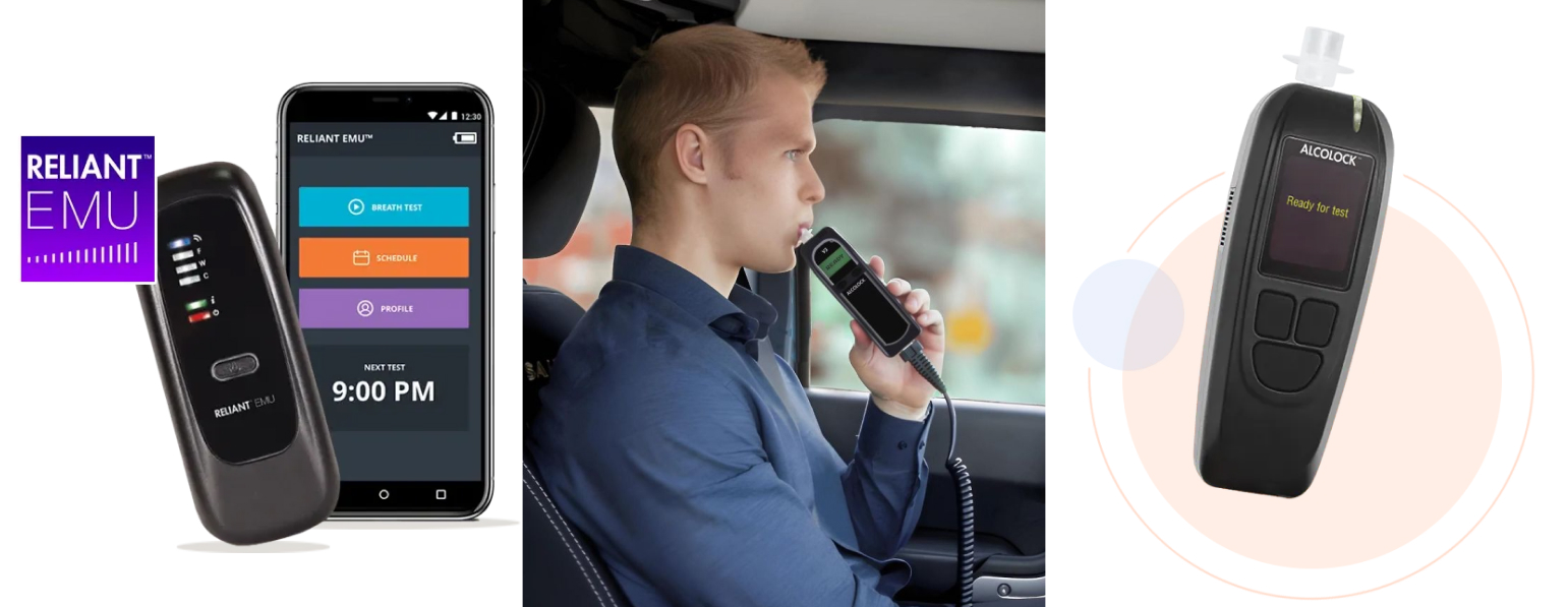 Reliant EMU, breathalyzer, and Alcolock breath alcohol tester