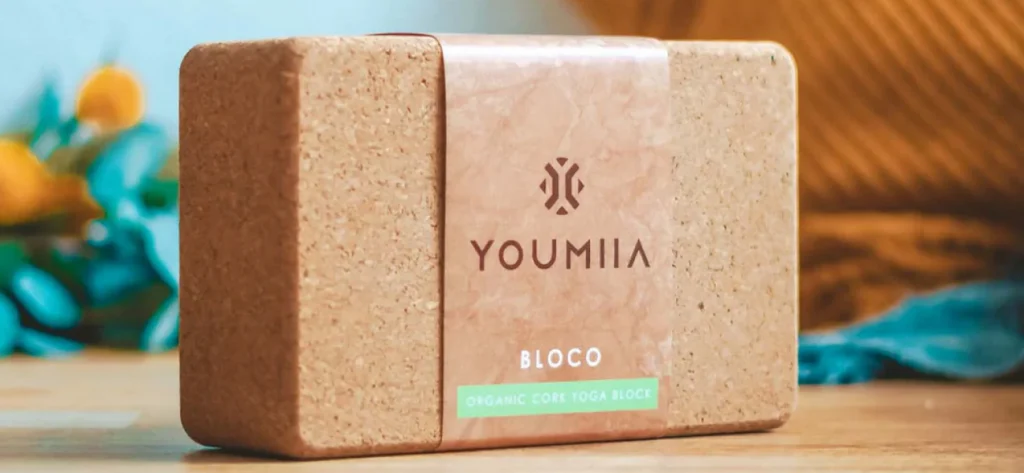 organic cork yoga block