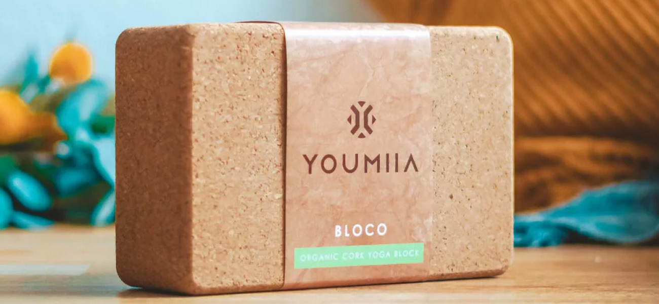 organic cork yoga block