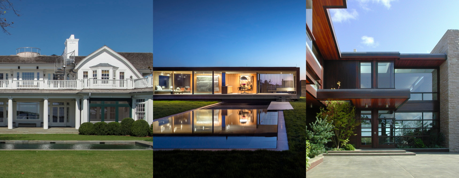 buildings showing different architectural style