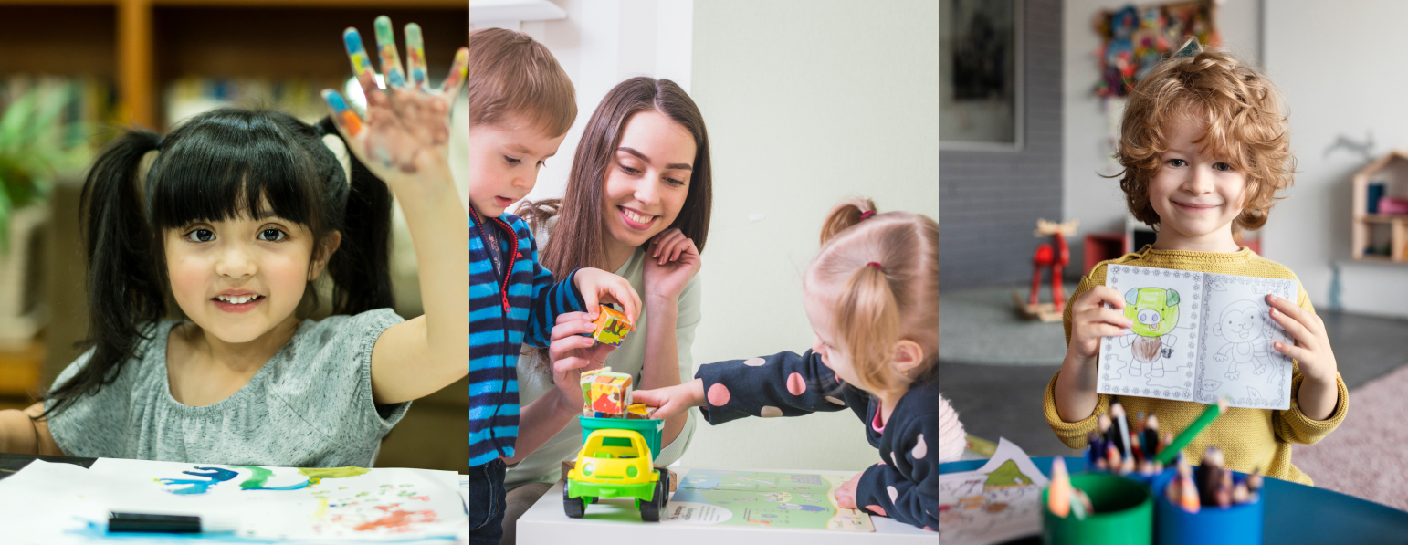 children in an early learning centre