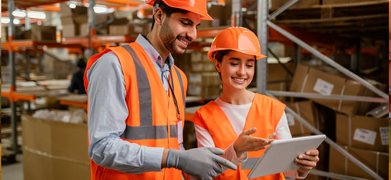 workers in a warehouse