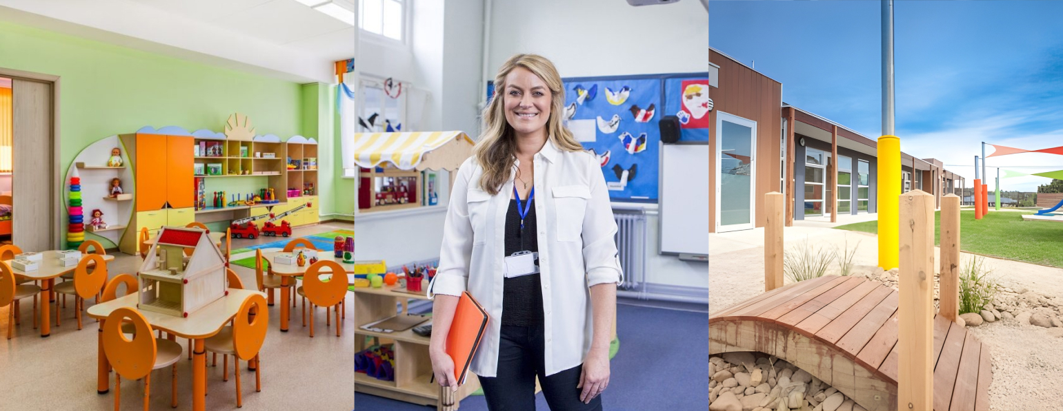 a teacher in an early learning center